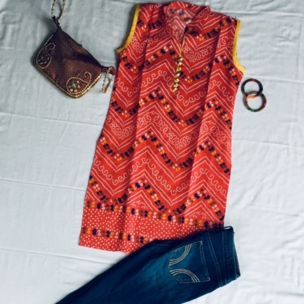 New Red Kurti/Cover-up S